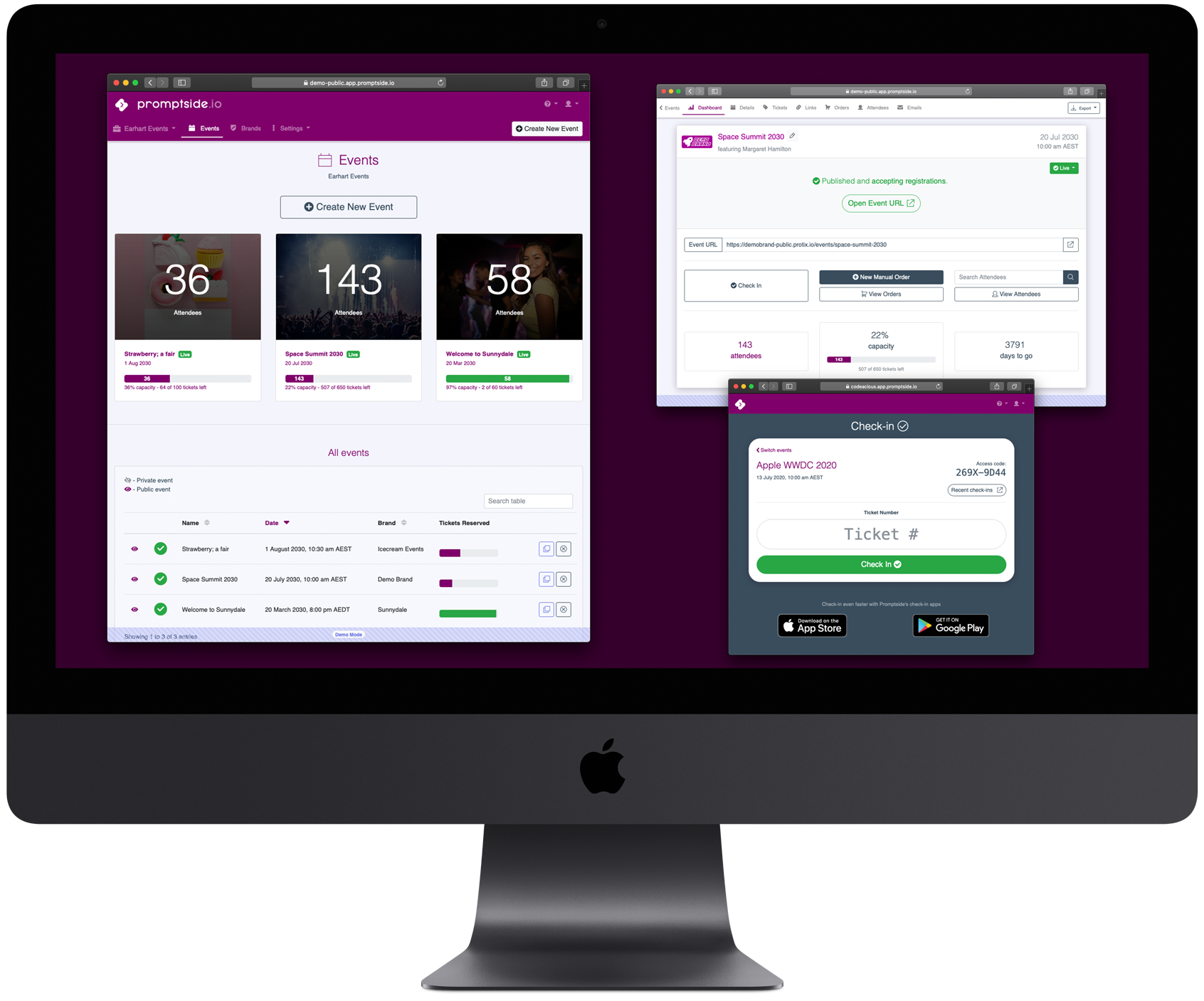 Web application screenshot