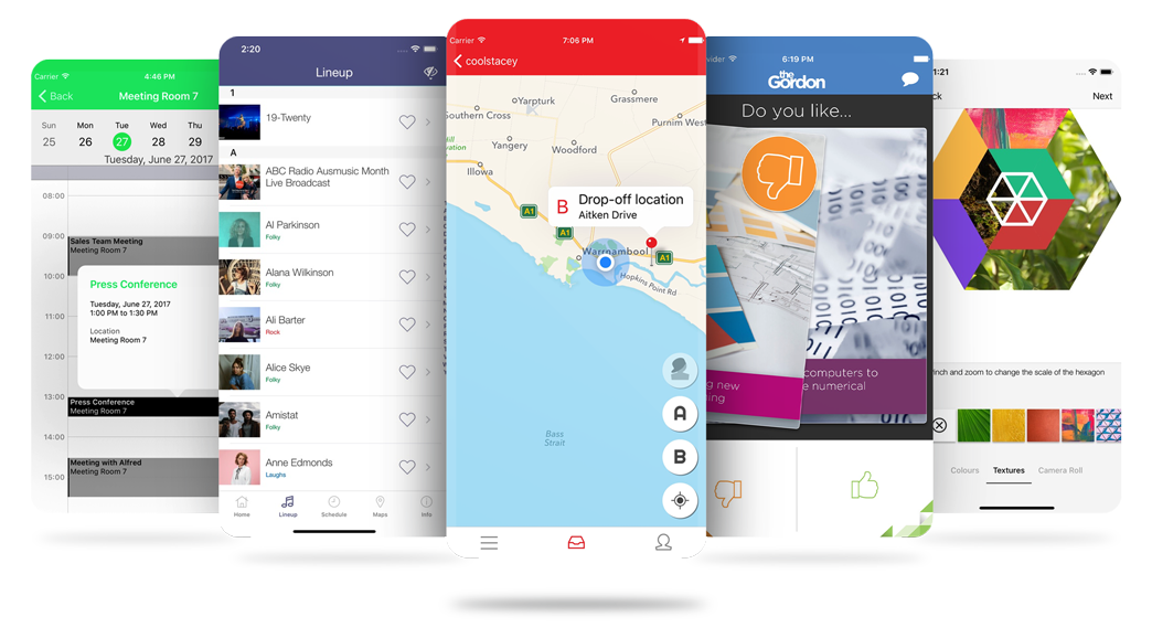 App mockups